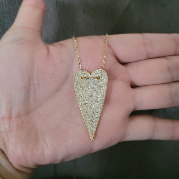 Mary Louise Designs Elongated Heart❤ Slider Pendant Necklace - Picture 8 of 16